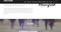 Desktop Screenshot of bloomfieldapts.com